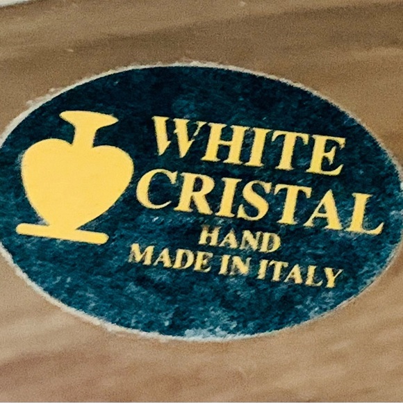 White cristal hand made vase in Italy - Picture 11 of 15